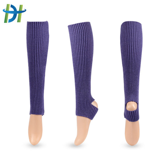 New adult and children Latin dance protective leg covers woolen knitted ballet leg warmers yoga foot warm socks