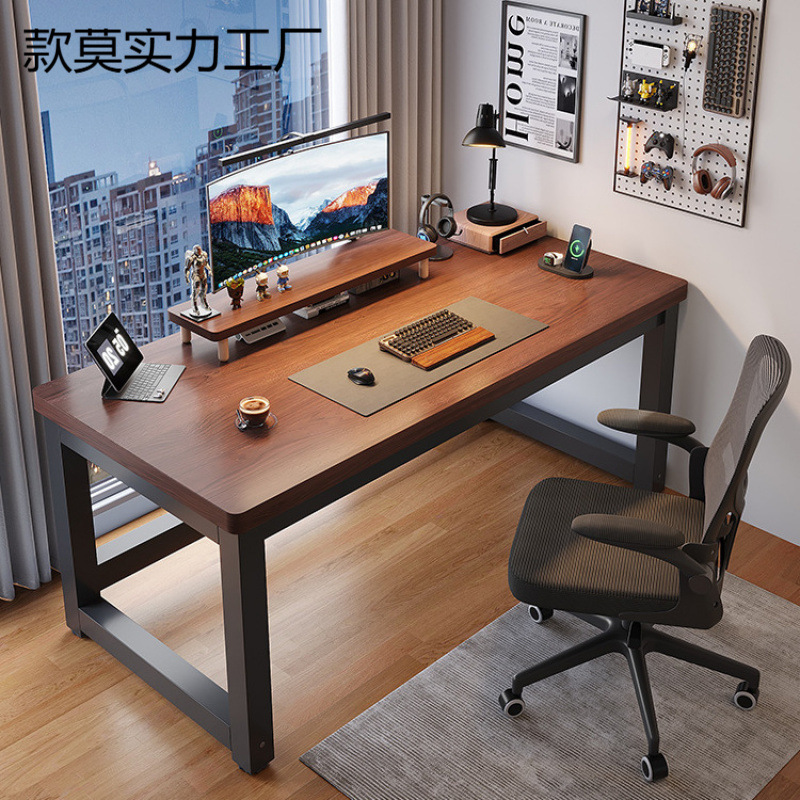 Desktop Computer Desk Office Desk Home Simple Table Rectangular Workbench Bedroom Desk Study Desk Writing W&