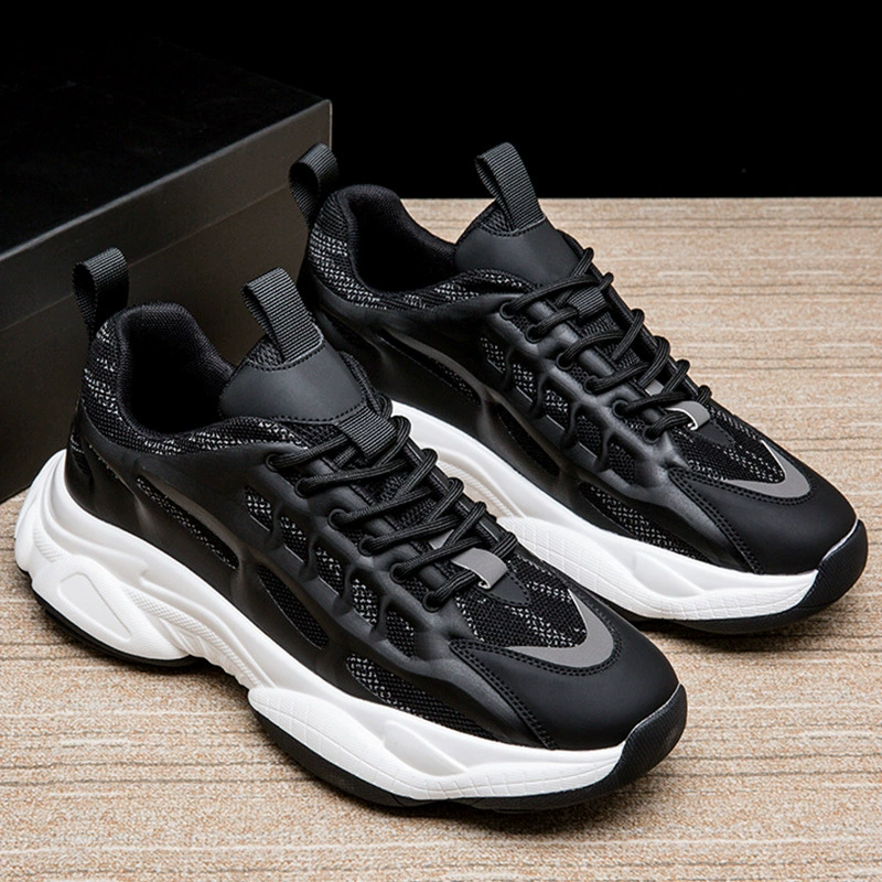 Осенние мужские туфли большого размера 45, утолщенные туфли для папы, модные 46, большие школьники средней школы 47, повседневная белая спортивная обувь 48