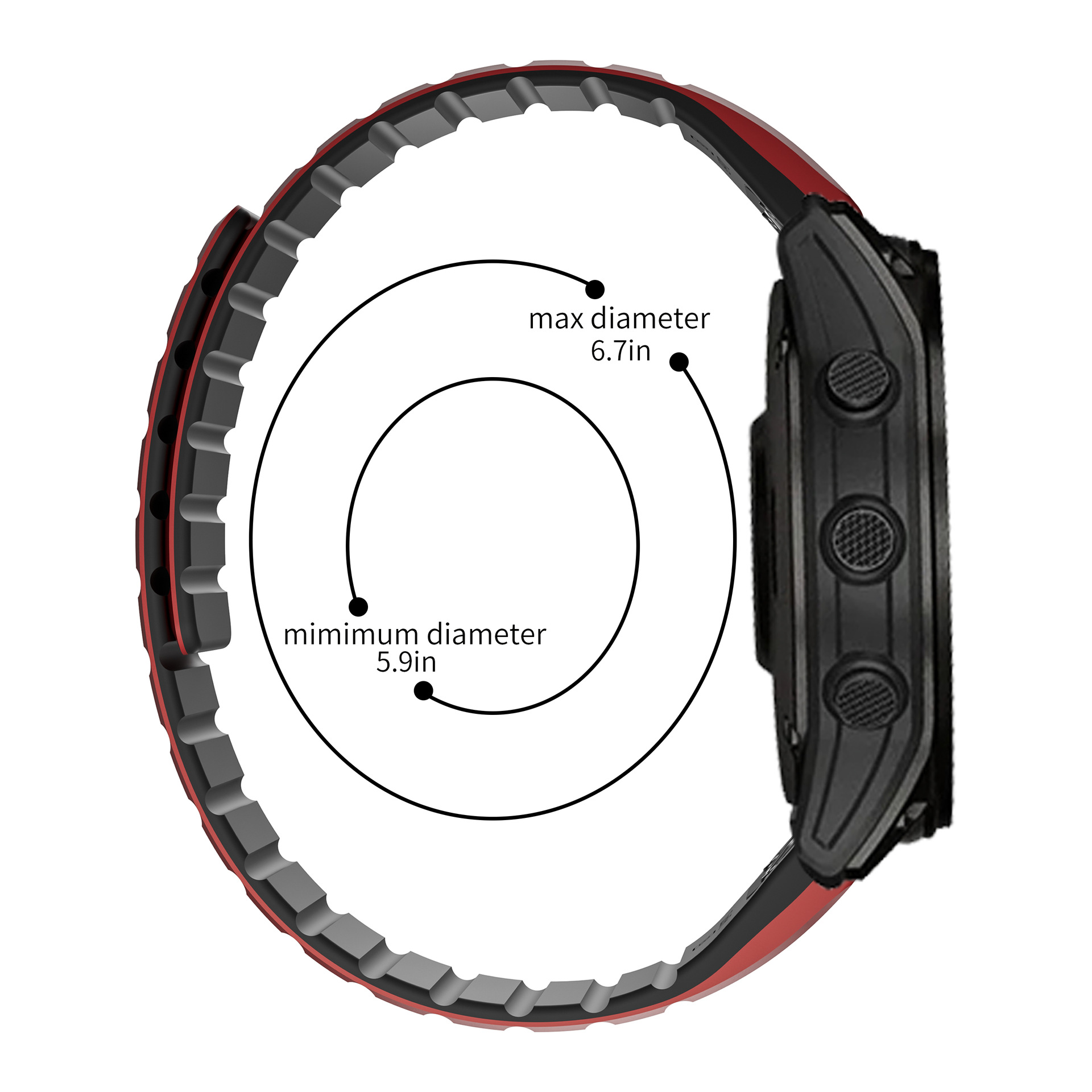 [Yiqixin] adecuado para Garmin fenix3/5/5X/6X/7X Jiaming Correa magnética de silicona de dos colores