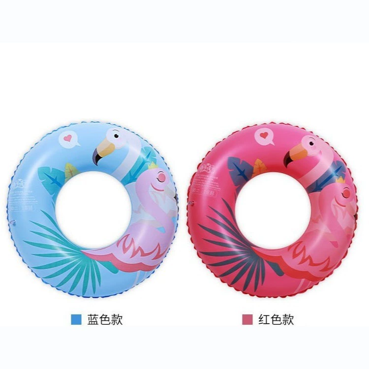 Летнее Новое утолщенное Надувное мультяшное кольцо с фламинго для сидения в воде, Белый лебедь, детский спасательный буй для плавания младенцев
