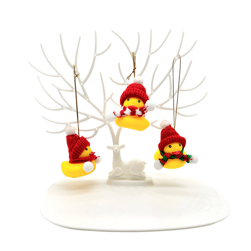 Accesorios de agua transfronterizos pato amarillo accesorios gorras bufandas de ganso blanco decoración mano leche de limón té regalo image 329