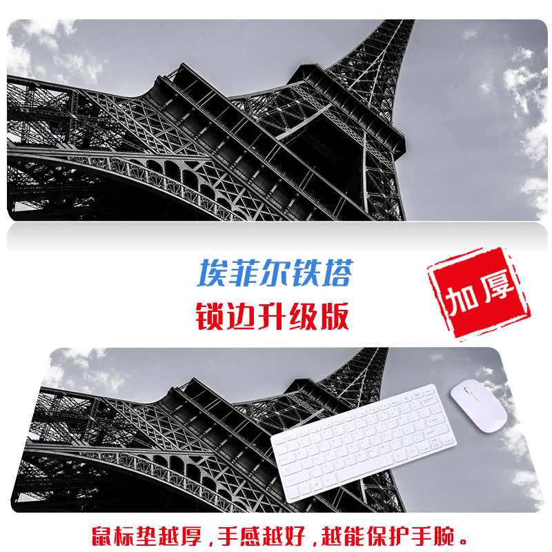 Ciudad de gran tamaño paisaje escritorio estera paño simple fresco ratón artístico de dibujos animados natural Oficina teclado estera