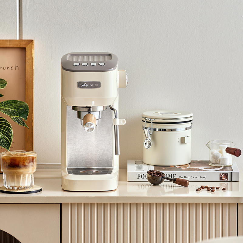 Bear Coffee Machine KFJ-N12V1 Italian Household American Semi-automatic Coffee Machine Office Milk Foam All-in-One Machine Bear Coffee Machine KFJ-N12V1 Italian Household American Semi-automatic Coffee Machine Office Milk Foam All-in-One Machine