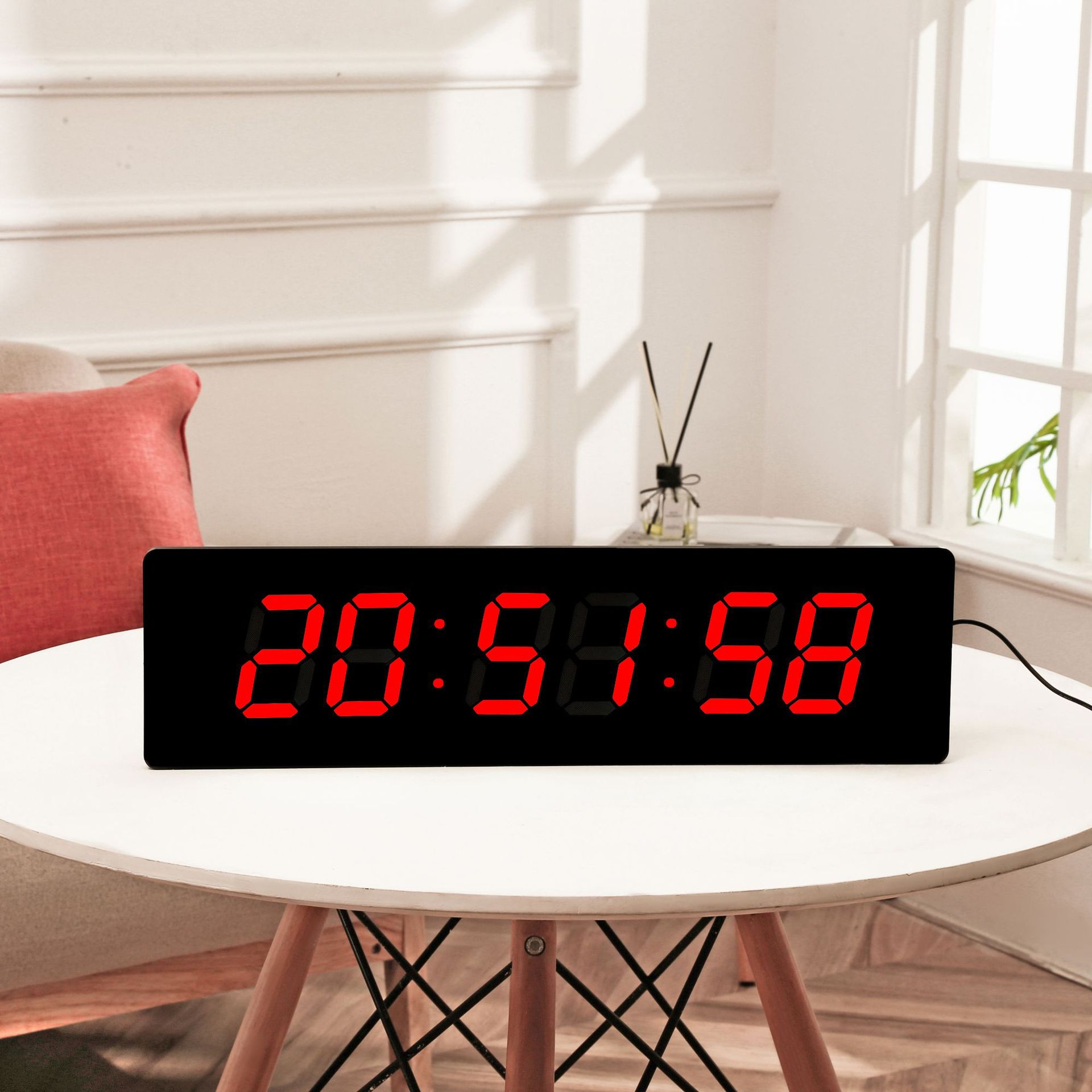 Control remoto transfronterizo cuenta regresiva reloj electrónico LED reloj de mesa digital reloj de pared simple reloj de pared digital fábrica fuente