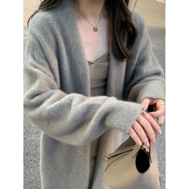 Кардиган, милый цветной свитер, куртка, oversize