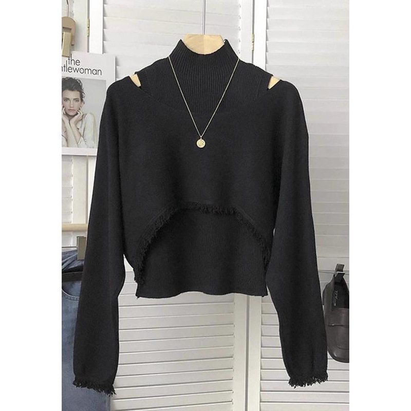 Retro universal knitted long-sleeve