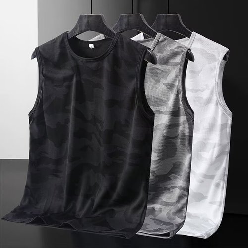 Men's sleeveless tank top 2025 summer fashion brand fitness sports open jacket clothing base couple set white short sleeve t-shirt