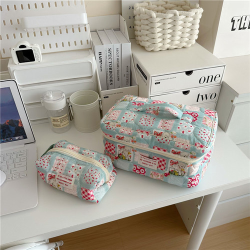 Milky Showa Lamb Cosmetic Bag Girly Heart Large Capacity High-Looking Toiletries Bag Portable Travel Storage Bag
