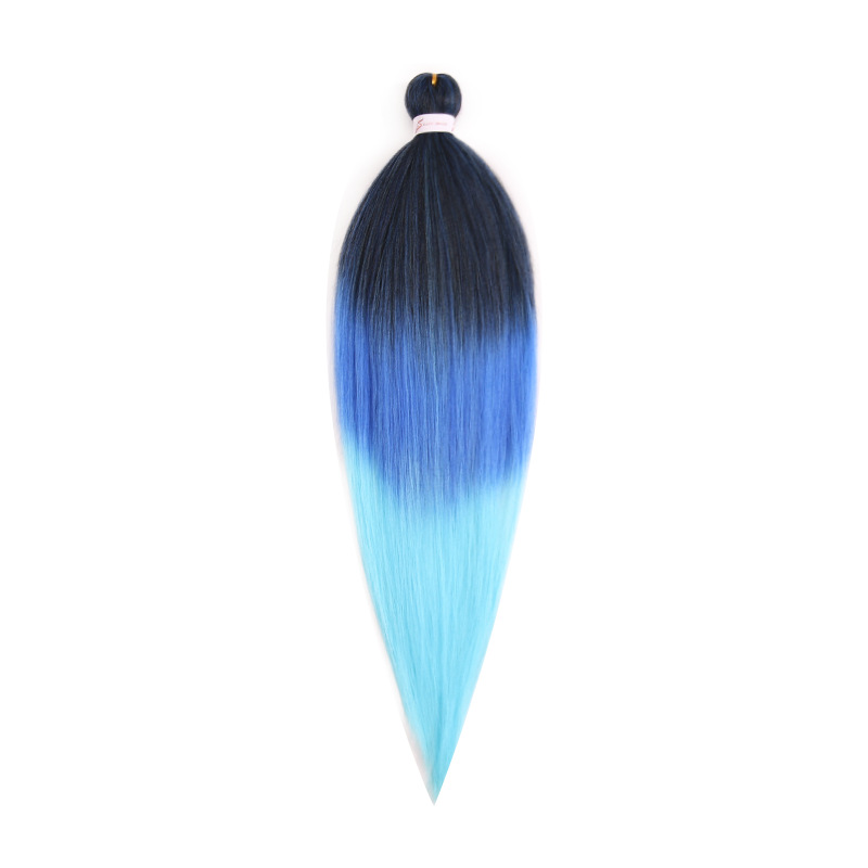 EZ Trenza PVC ignífugo a baja temperatura fibra multicolor flojo gran ganchillo de trenza fábrica de cabello recto un cabello