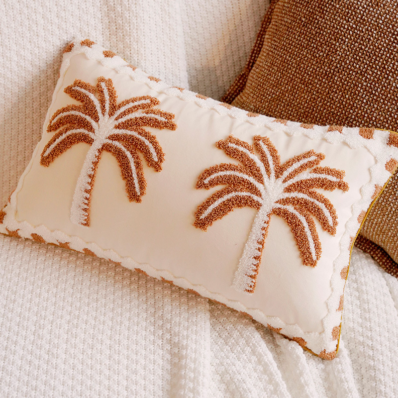 Sofá de estilo de crema de estilo nórdico lujoso cama ventana flotante sofá almohada cojín almohada image 8