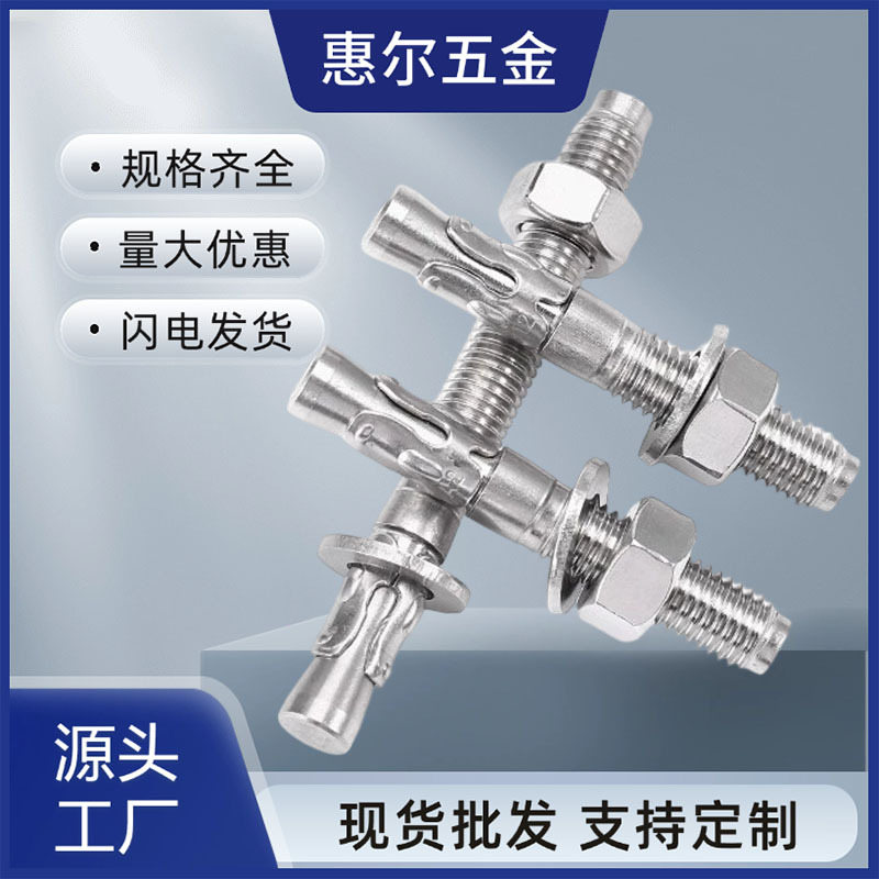 现货不锈钢316地脚螺丝膨胀螺丝拉爆M6-M24电梯膨胀车修壁虎