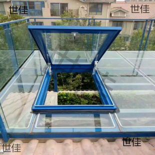 天窗屋顶天窗阁楼地下室手动别墅电动铝合金阳光加厚玻璃房垒德株-阿里巴巴