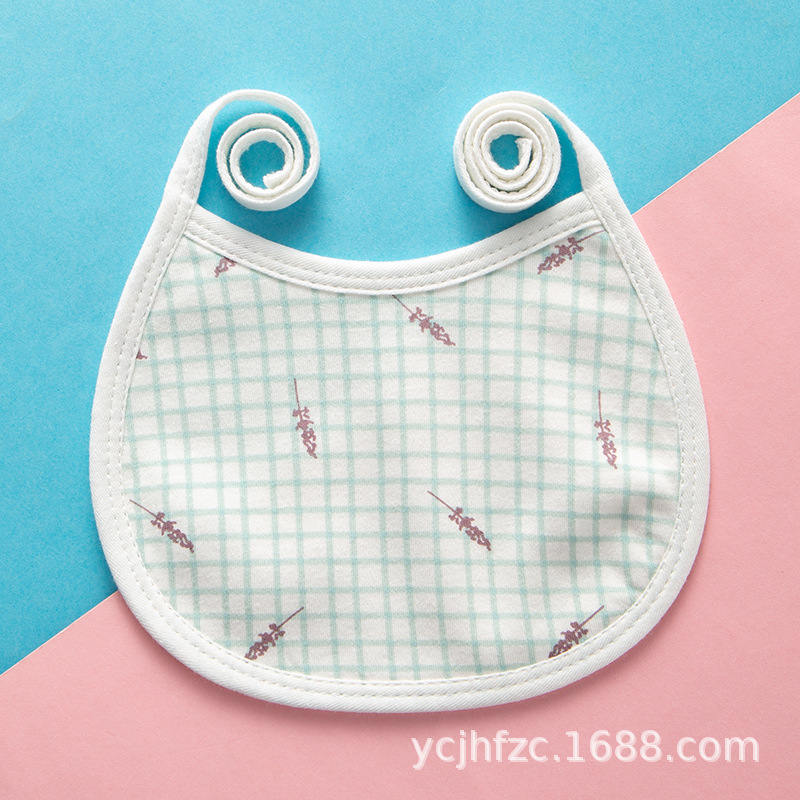 Bebé con cordones a prueba de agua babero recién nacido suministros bebé con cordones bebé babero de algodón
