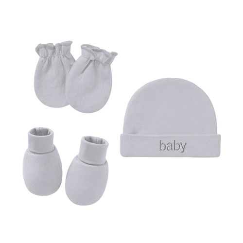 Foreign trade European and American newborn fetal cap anti-scratch gloves baby baby cap anti-scratch face gloves and foot covers 821031