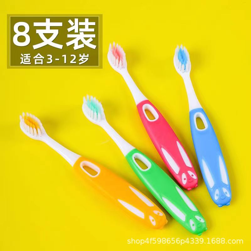 Children's Toothbrush, High-end Soft-bristled Toothbrush for Babies Aged 3 to 6 to 12 Years Old, Household Ultra-fine Soft-bristled Gum-protecting Cute Toothbrush