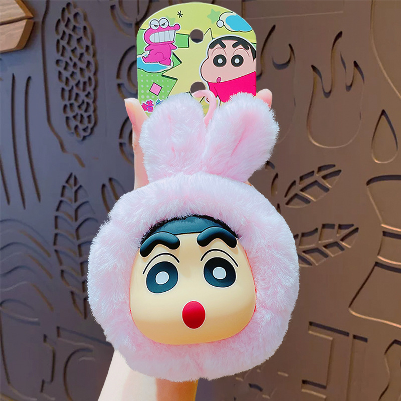 Crayons, cloth, doll, rabbit with animals