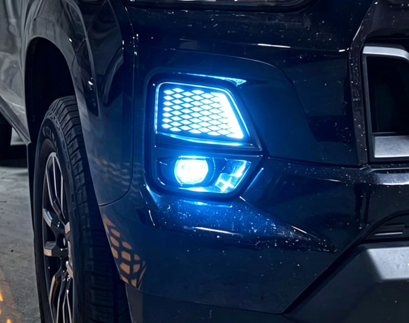 Suitable for 23-24 Models of Chevrolet Colorado, Led Daytime Running Lights for Colorado, Modified Front Bumper Lights, Fog Lights