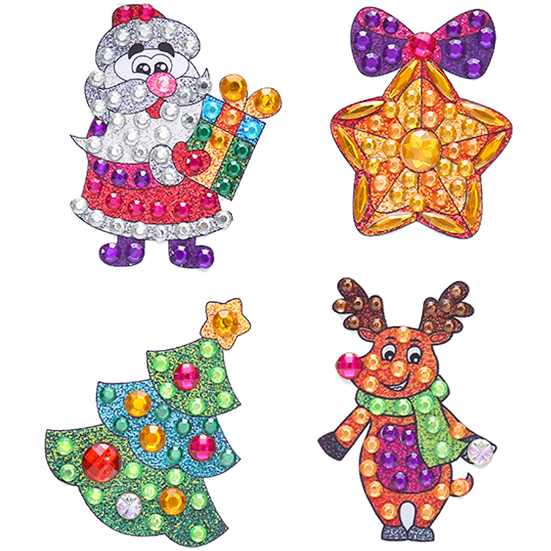 2024 nuevo estilo 5d princesa de dibujos animados pegatinas gratis pintura de diamantes artesanía para niños pegatinas decorativas de bricolaje pegatinas de refrigerador