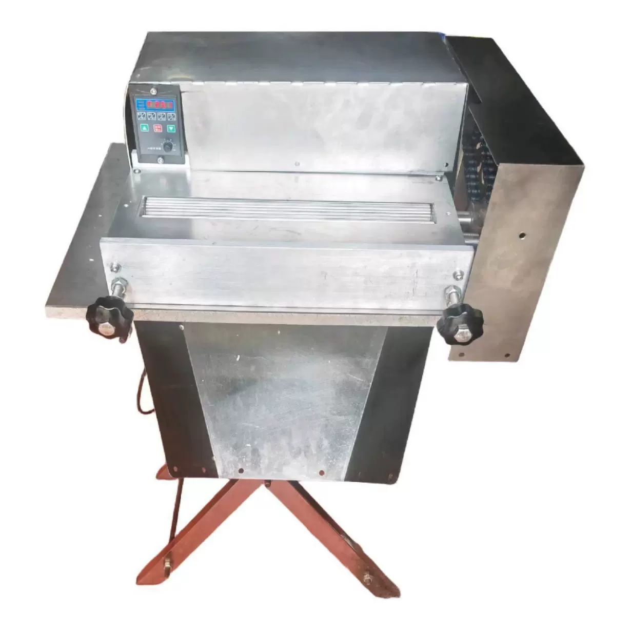 电动商用不锈钢直纹对辊机：鱿鱼、鸡腿、牛肉干压制利器