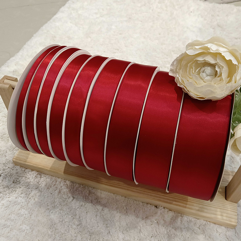 Suministro directo de fábrica vino rojo poliéster cifrado con festivo regalo de mano caja de dulces de boda fuente de embalaje lote de cinta