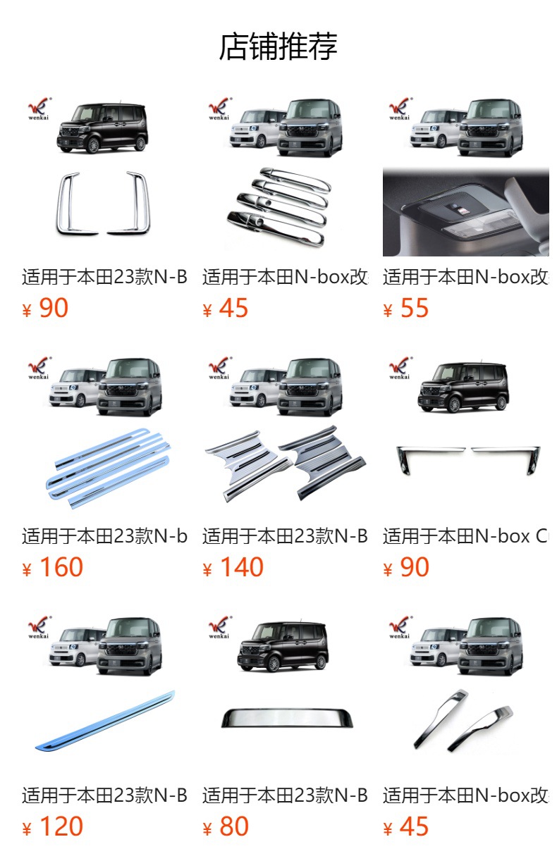 Suitable for Honda 23 N-BOX modified fuel tank cap decorative frame JF5 JF6 special fuel tank protective light sticker