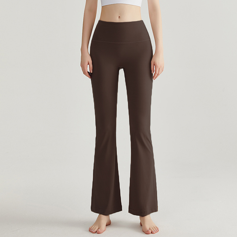 Pantalones de cintura alta y piernas anchas de Wiman sin líneas embarazosas para elevar las caderas de las mujeres.