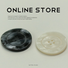 Resin pearl glow four-eyes button suit suit buttons for women knitting sweater tweed coat trench coat coat buttons