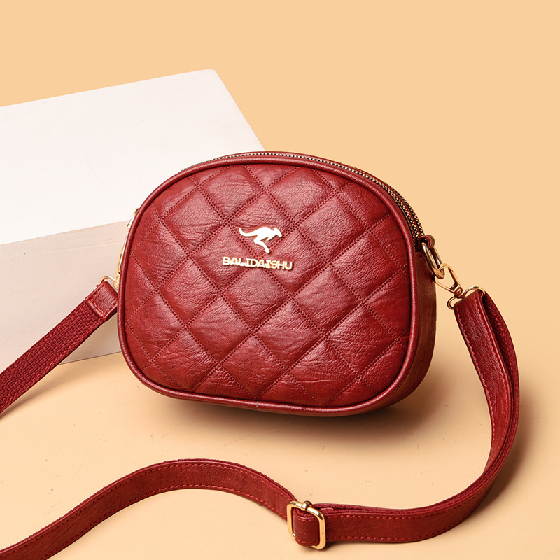 2021 New Women's Bag Fashion All-match Middle-aged and Elderly Three-layer Rhombic Mother Bag Casual Shoulder Crossbody Bag Foreign Trade 2021 New Women's Bag Fashion All-match Middle-aged and Elderly Three-layer Rhombic Mother Bag Casual Shoulder Crossbody Bag Foreign Trade