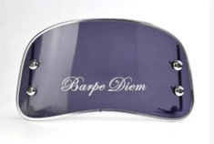 Yadi Electric Vehicle Scooter | Motorcycle front windshield - pe-material-30-silver-edge-brown-windshield-sticker