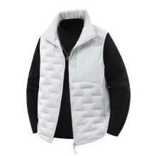秋冬羽绒服马甲男士新品立领轻薄户外90绒保暖无袖白鸭绒背心外套