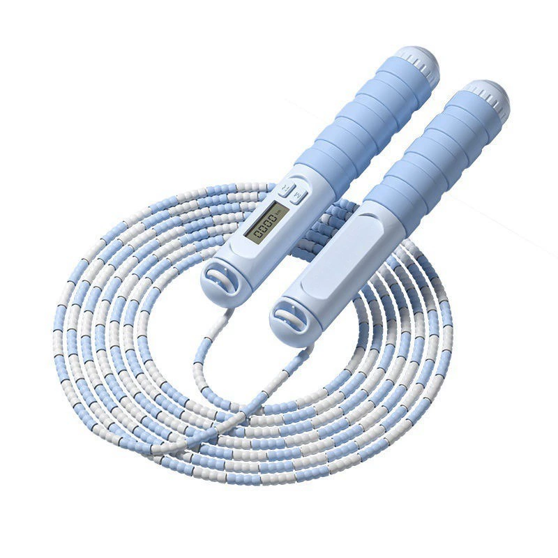 Electronic smart jump rope for adults for teaching maths, sports bamboo steel wire for elementary school students
