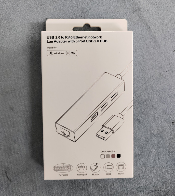 ドライブレスtype-c百兆ネットワークカードusb2.0hub type-c回転rj45ネットワークポート2.0百兆ネットワークカード + hub|undefined