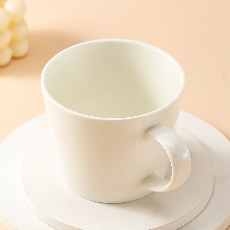 Jingdezhen de alta calidad sin plomo no tóxico taza de agua de porcelana ortogénica doméstica de gran capacidad de agua potable taza de té de microondas taza de leche