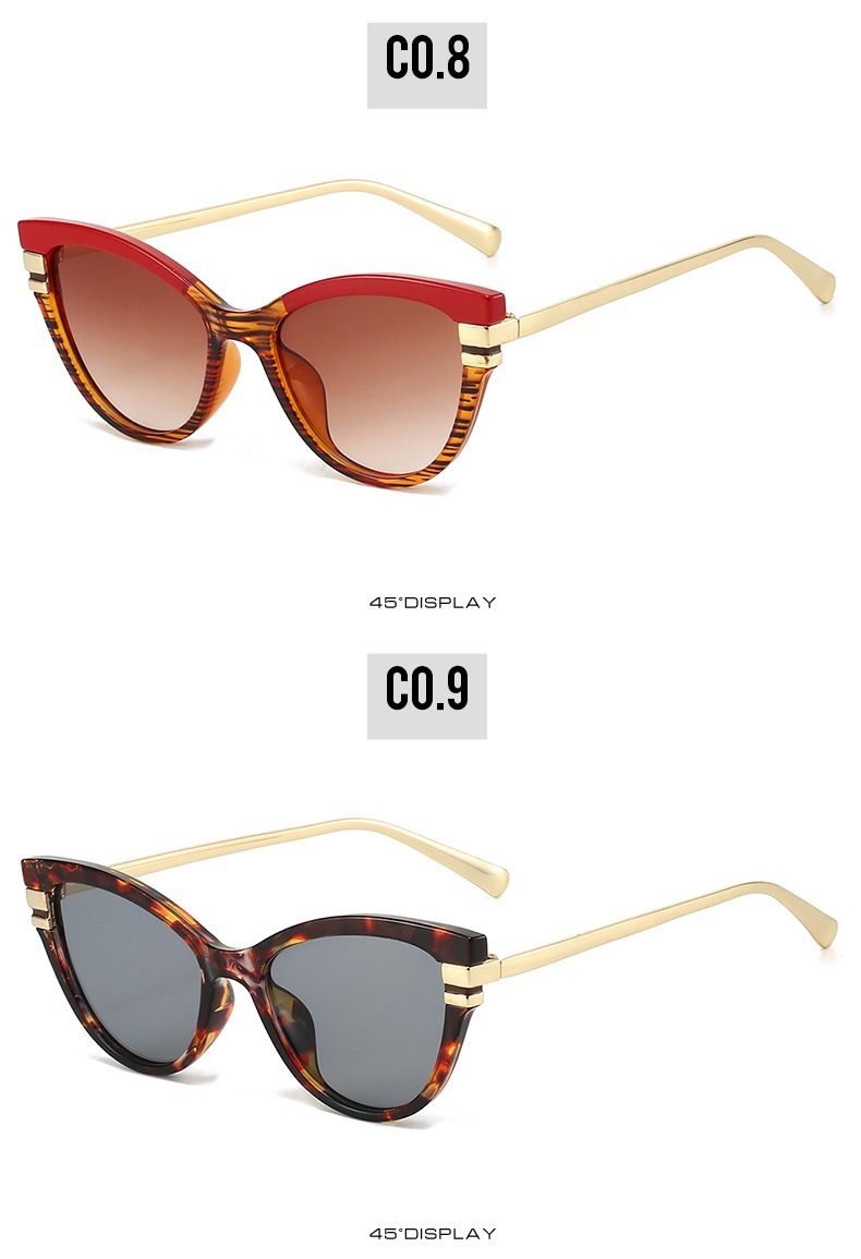 Gafas de sol cat eye retro para mujer protección solar estilo_voghion.com