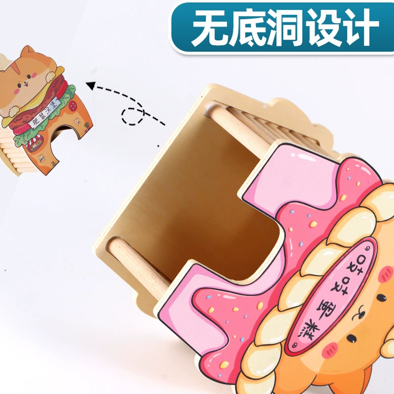 Guido [hamster toy wooden hideout house beech wood scenery supplies golden hamsters solid wood villa gourmet series]