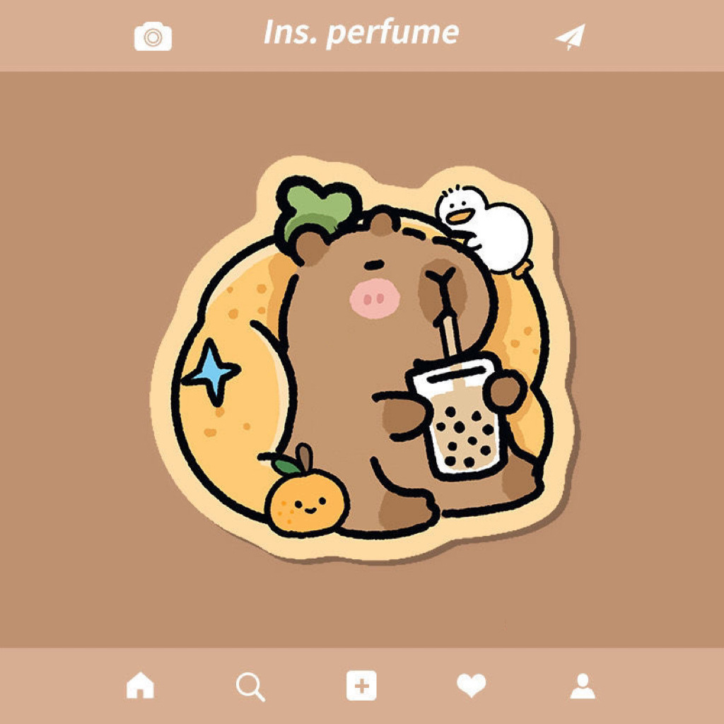 우유 차 카피-마우스 패드