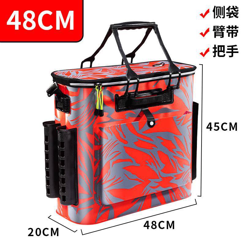 [2021 새로운 업그레이드] 사이드 백 + 삽입 슬롯이있는 빨간색 48cm