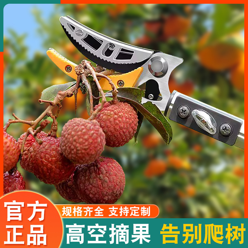 摘果神器高枝剪修枝剪伸缩摘果剪摘龙眼柿子剪刀高空摘水果采摘器