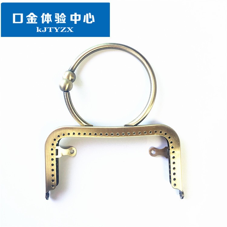 12.5cm cintura cóncava brillante pulsera en forma de O oro brazalete creativo de mano mini accesorios de bolso