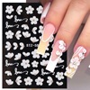 Nail stickers, fake nails, white mountain tea for nails, suitable for import, new collection, orchid