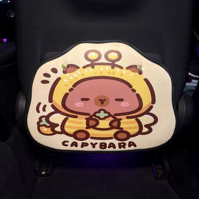 Kapibala Anti-Kick Pad Universal Rear Seat Back Anti-Dirty Protective Pad Car Rear Seat Protective Pad Anti-Wear Pad (Chair back anti-kick pad) - bee-capibala-short-anti-kick-pad-1-piece
