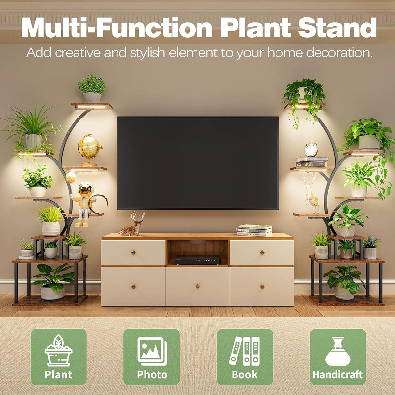 LED plant lamp, smart fill light solar-powered, comfortable light spectrum