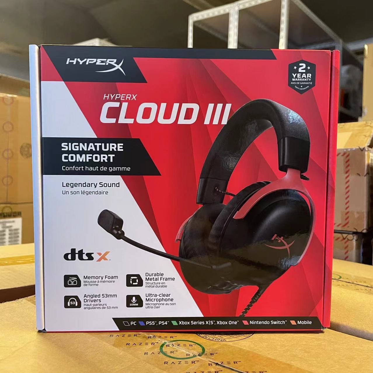 HyperX CLOUD Ⅲ Extremely Unknown Hurricane 3 Headset Gaming Headset USB for Original Kingston Headset