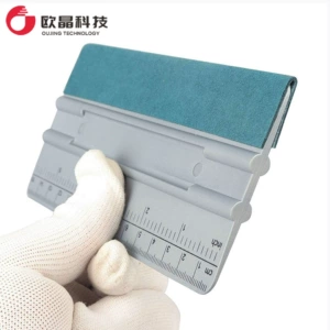 Cross-border car film scraper strip square lengthened with scale color change film solar film wallpaper scraping tool