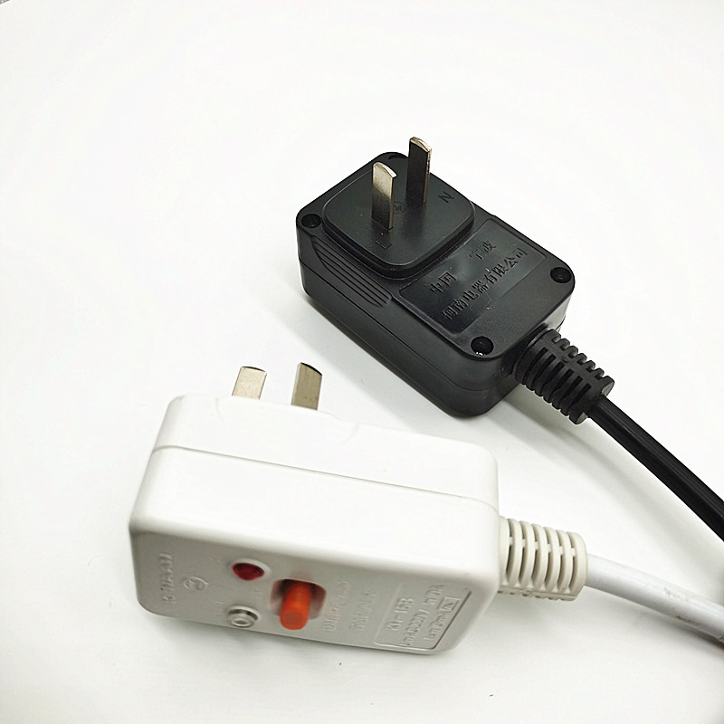 供应 两芯国标连体10A漏保 电器电源线中规漏电保护器插头电源线