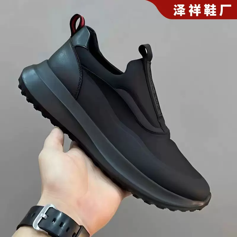 男鞋四季跨境新款休闲鞋男士运动鞋低帮轻便透气厚底舒适跑步鞋男