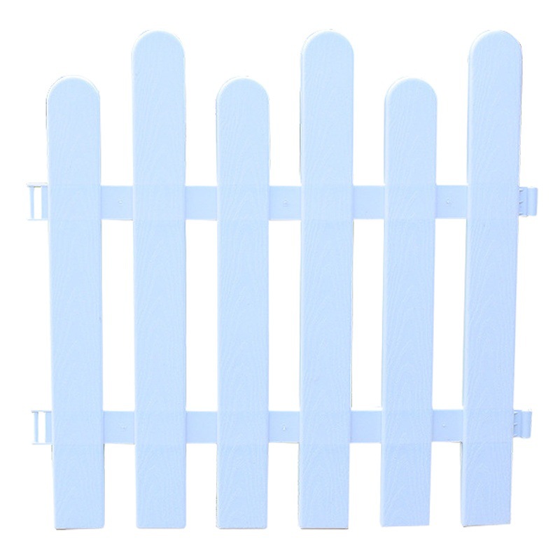 Plastic Fence, Gardening Fence, White and Brown Fence, Courtyard and Park Fence, Project Community Greening Fence, Cross-Border