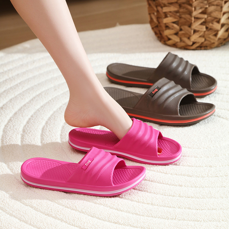Pantuflas EVA de pareja para hombre y mujer, frescas, para uso doméstico, verano, hotel, baño, antideslizantes, sandalias de interior al por mayor