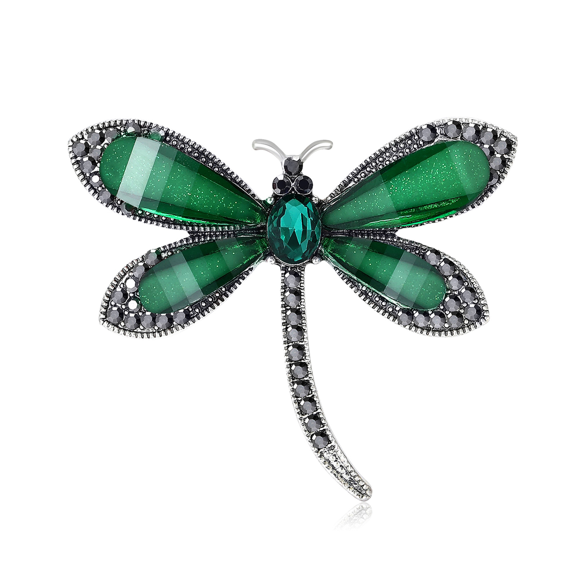 Exquisite Libellenbrosche Aus Metall Und Harz Für Damen Mode_voghion.com